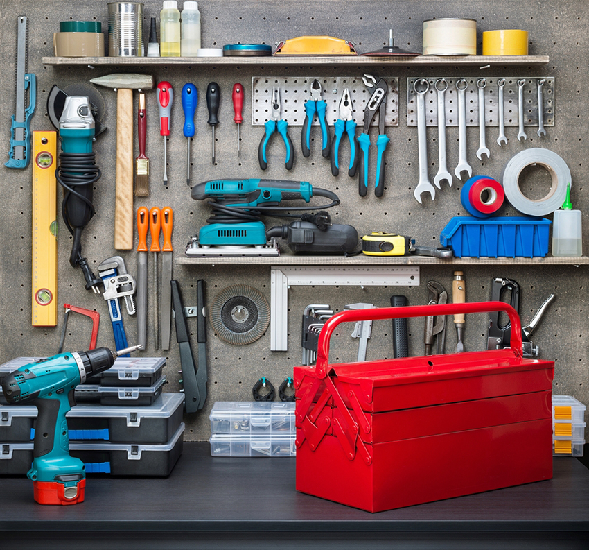 Design de sous-sol avec un atelier
