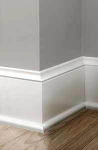 1. Use taller baseboard molding