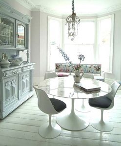 Use a round table instead of rectangular