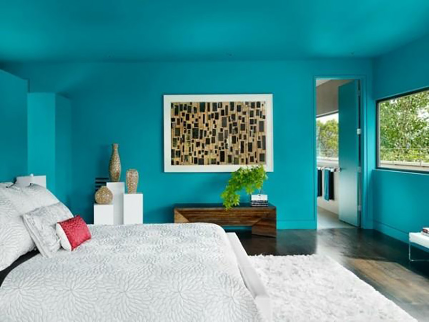 Paint the ceiling the same color as the walls
