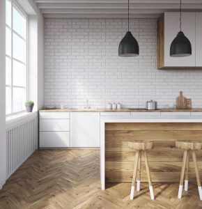 Design de cuisine pour recevoir