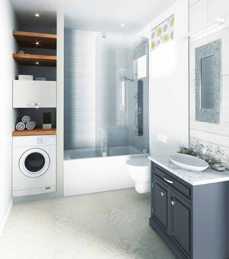 Combine Laundry Room and Guest Bathroom