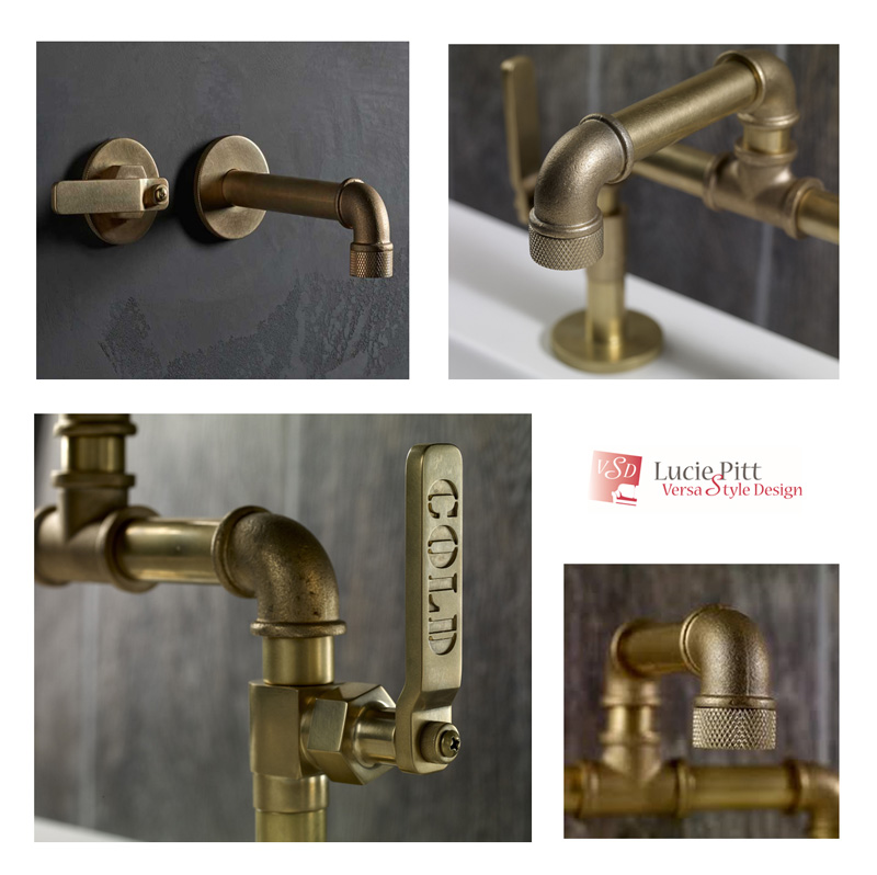 Industrial-style plumbing fixtures - Bathroom Trends for 2023