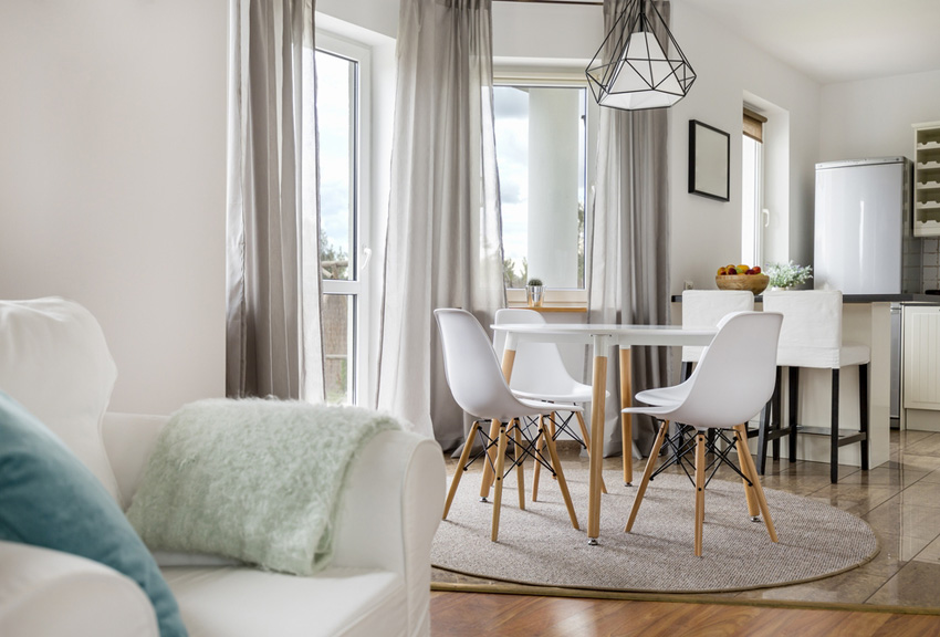 Making Any Room Seem Larger - Use a round table instead of rectangular