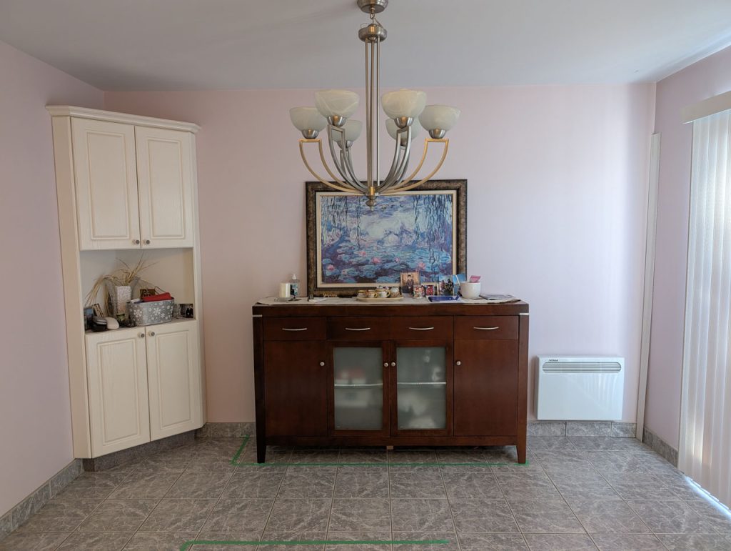 Avant - Aménagement de cuisine sereine et fonctionnelle à Rosemont