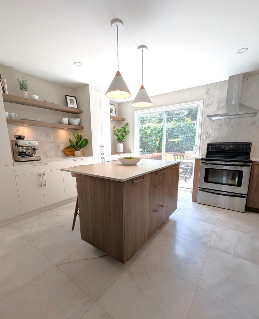 Amenagement de cuisine sereine et fonctionnelle a Rosemont