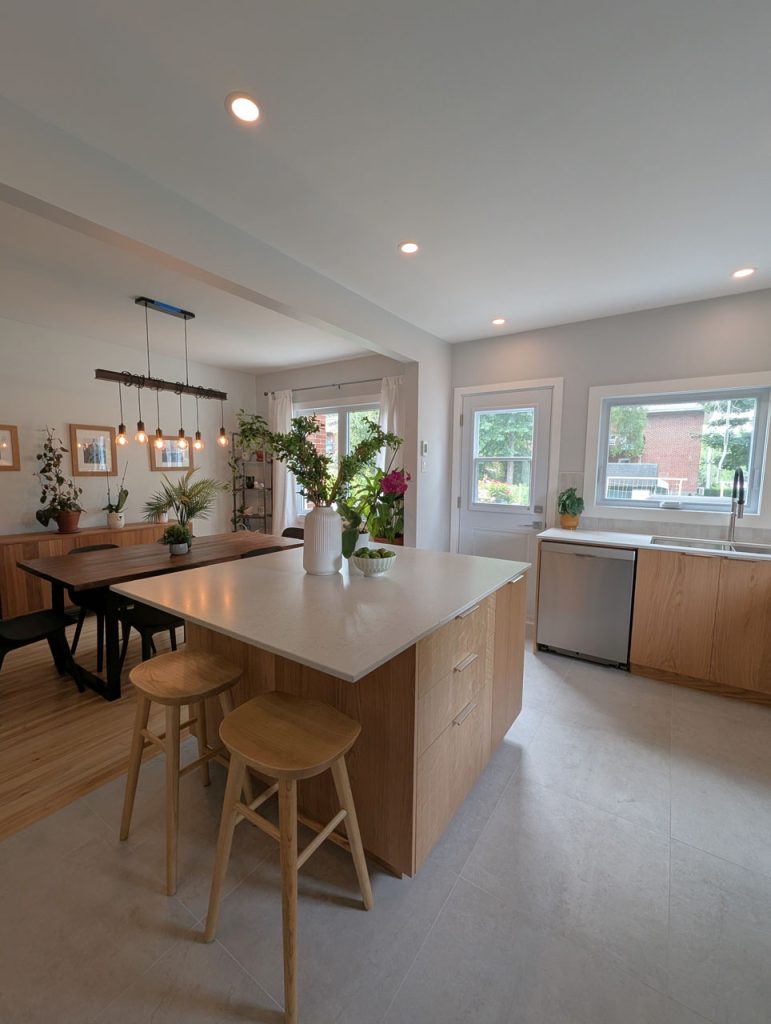 Contemporary Kitchen Remodel in Montreal West