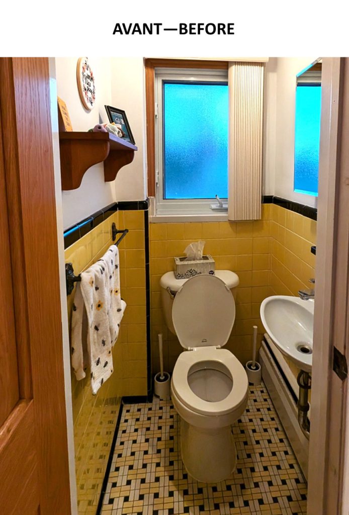 Mini Powder Room Makeover in Montreal West