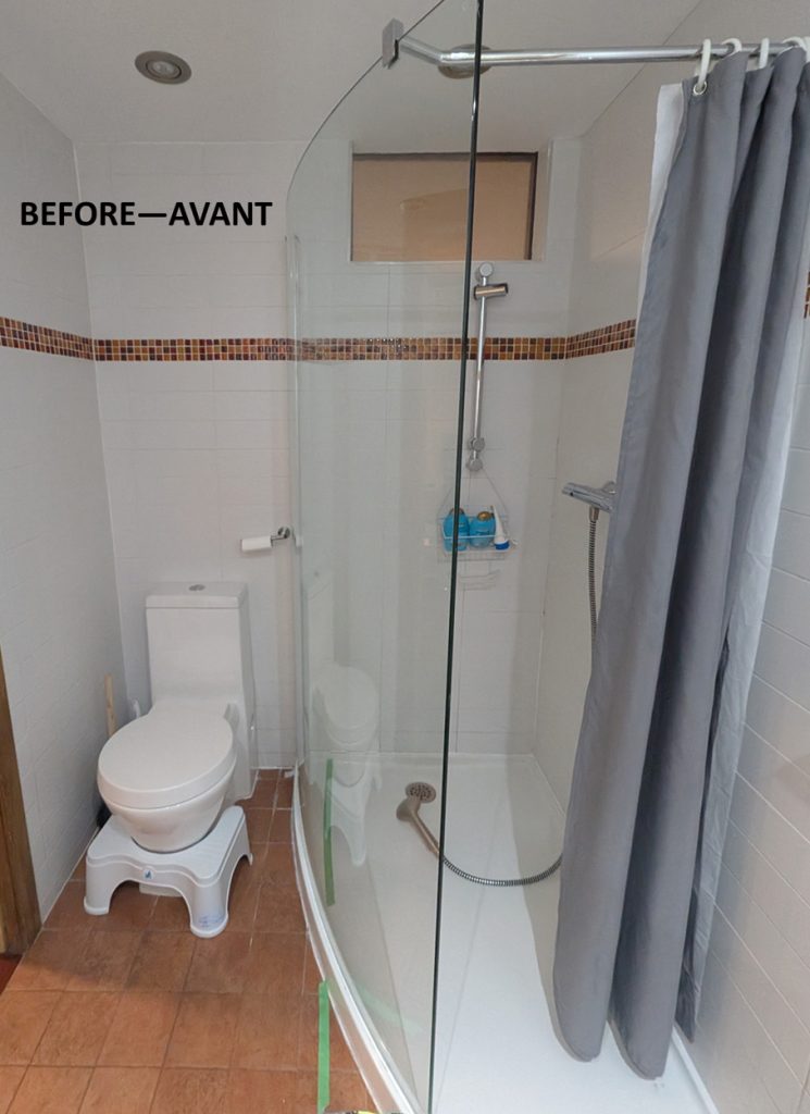 Portfolio de rénovation de salle de bain épurée par Versa Style Design