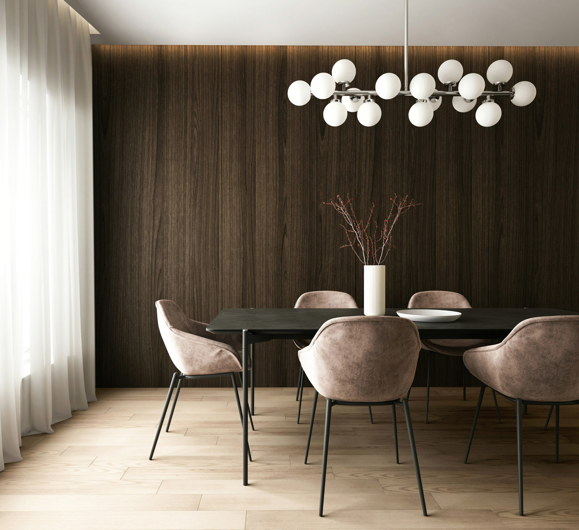 Montreal living and dining room interior design by Versa Style Design